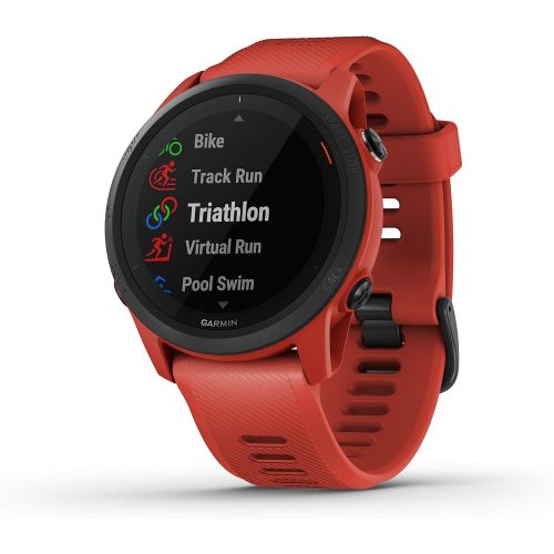 가민 Garmin Forerunner 745, GPS Running Watch, Detailed Training Stats and On-Device Workouts, Essential Smartwatch Functions, Red