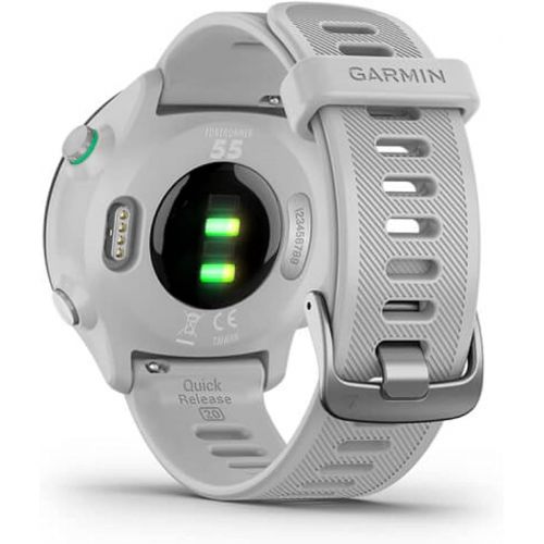 가민 Garmin Forerunner 55, GPS Running Watch with Daily Suggested Workouts, Up to 2 weeks of Battery Life, White