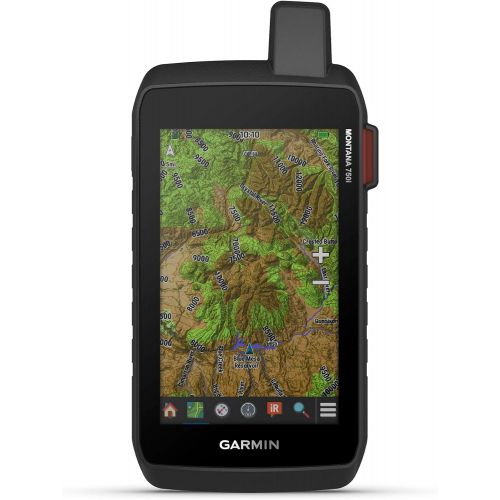 가민 Garmin Montana 750i, Rugged GPS Handheld with Built-in inReach Satellite Technology and 8-megapixel Camera, Glove-Friendly 5 Color Touchsreen (010-02347-00)