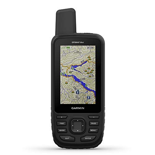 가민 Garmin GPSMAP 66st, Rugged Multisatellite Handheld with Sensors and Topo Maps, 3 Color Display