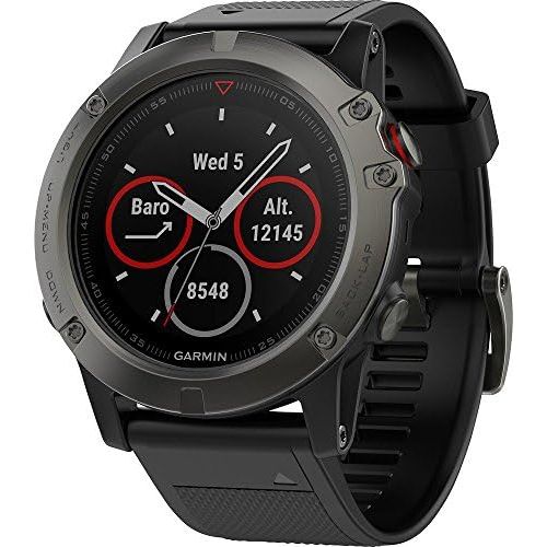 가민 Garmin 010-01733-00 Fenix 5X Sapphire - Slate Gray with Black Band