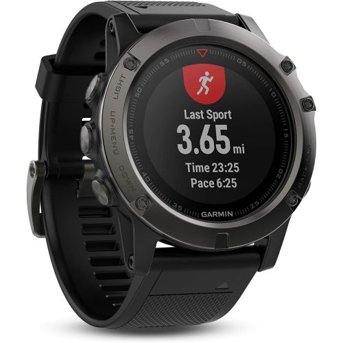 가민 Garmin 010-01733-00 Fenix 5X Sapphire - Slate Gray with Black Band