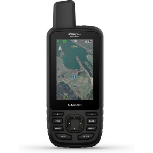 가민 Garmin GPSMAP 66sr Handheld Outdoor GPS with U.S. & Canada Maps Birdseye Satellite Imagery GNSS Multi-Band Rugged Bundle w/Deco Gear Emergency Bracelet 2pk + Camping LED Lantern +