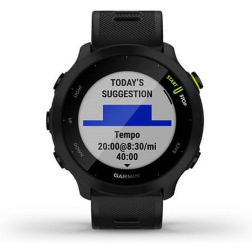 가민 Garmin Forerunner 55, GPS Running Watch with Daily Suggested Workouts, Up to 2 weeks of Battery Life, Black