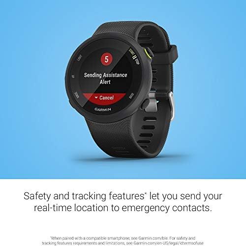 가민 Garmin Forerunner 45S, 39mm Easy-to-use GPS Running Watch with Coach Free Training Plan Support, Black