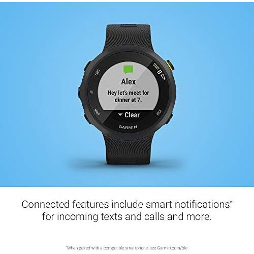 가민 Garmin Forerunner 45S, 39mm Easy-to-use GPS Running Watch with Coach Free Training Plan Support, Black