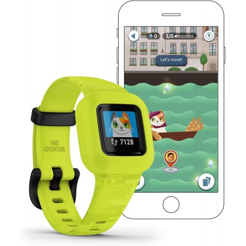 가민 [아마존베스트]Garmin vivofit jr. 3, Fitness Tracker for Kids, Includes Interactive App Experience, Swim-Friendly, Up To 1-year Battery Life, Digi Camo