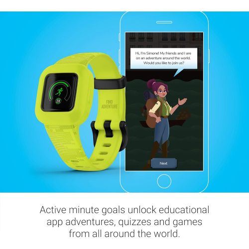 가민 [아마존베스트]Garmin vivofit jr. 3, Fitness Tracker for Kids, Includes Interactive App Experience, Swim-Friendly, Up To 1-year Battery Life, Digi Camo