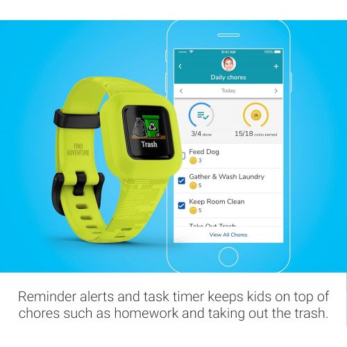 가민 [아마존베스트]Garmin vivofit jr. 3, Fitness Tracker for Kids, Includes Interactive App Experience, Swim-Friendly, Up To 1-year Battery Life, Digi Camo