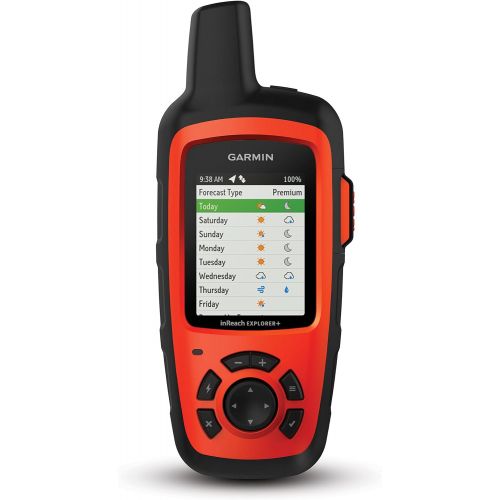 가민 [아마존베스트]Garmin inReach Explorer+, Handheld Satellite Communicator with Topo Maps and GPS Navigation