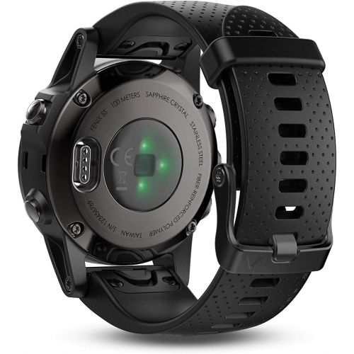 가민 [아마존베스트]Garmin fnix 5s, Premium and Rugged Smaller-Sized Multisport GPS Smartwatch, Silver/Black