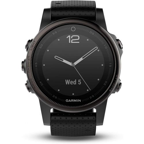 가민 [아마존베스트]Garmin fnix 5s, Premium and Rugged Smaller-Sized Multisport GPS Smartwatch, Silver/Black