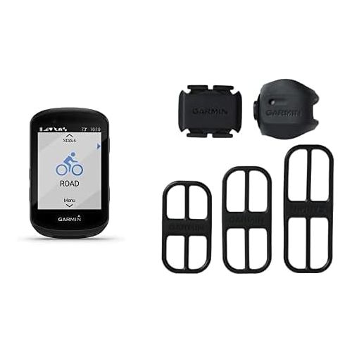 가민 [아마존베스트]Garmin Edge 530, Performance GPS Cycling/Bike Computer with Mapping, Dynamic Performance Monitoring and Popularity Routing & Speed Sensor 2 and Cadence Sensor 2 Bundle
