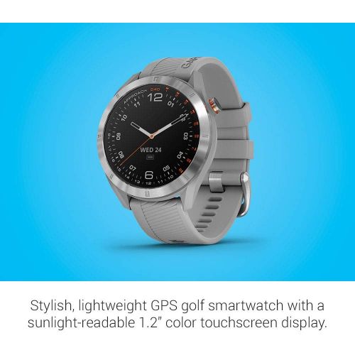 가민 [아마존베스트]Garmin Approach S40, Stylish GPS Golf Smartwatch, Lightweight With Touchscreen Display, Gray/Stainless Steel