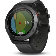 [아마존베스트]Garmin Approach S60, Premium GPS Golf Watch with Touchscreen Display and Full Color CourseView Mapping, Black w/ Leather Band