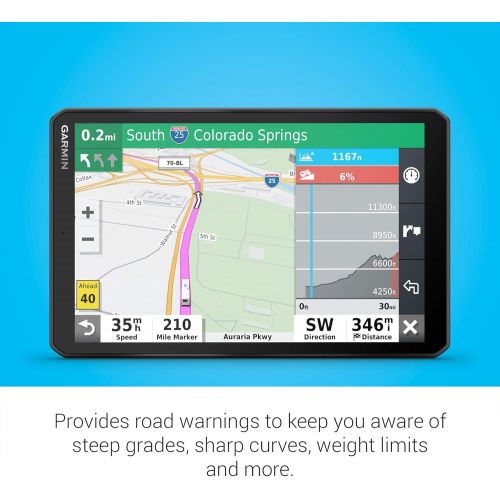 가민 Garmin RV 890, GPS Navigator for RVs with Edge-to-Edge 8” Display, Preloaded Campgrounds, Custom Routing and More