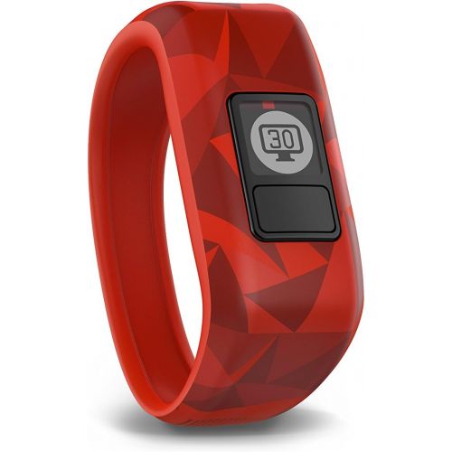 가민 Garmin vivofit jr, Kids Fitness/Activity Tracker, 1year Battery Life, Red, Broken Lava