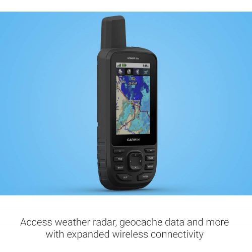 가민 Garmin GPSMAP 66st, Rugged Multisatellite Handheld with Sensors and Topo Maps, 3 Color Display
