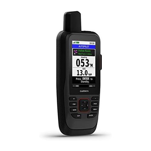 가민 Garmin GPSMAP 86Sci, Floating Handheld GPS with Button Operation, Preloaded BlueChart G3 Coastal Charts And Inreach Satellite Communication capabilities, Stream Boat Data From Comp