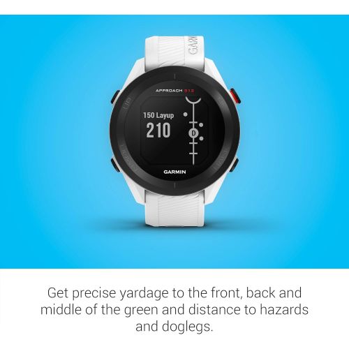 가민 Garmin Approach S12, Easy-to-Use GPS Golf Watch, 42k+ Preloaded Courses, White, 010-02472-02