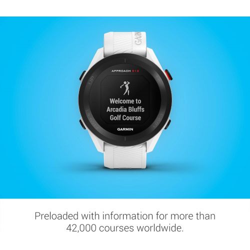 가민 Garmin Approach S12, Easy-to-Use GPS Golf Watch, 42k+ Preloaded Courses, White, 010-02472-02