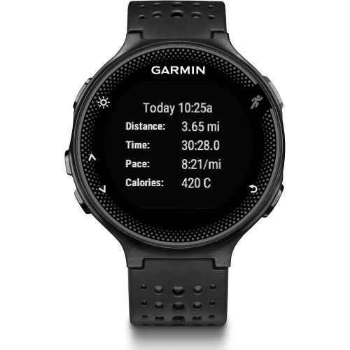 가민 Garmin 010-03717-55 Forerunner 235 with Wrist Based Heart Rate Monitoring, Black/Gray