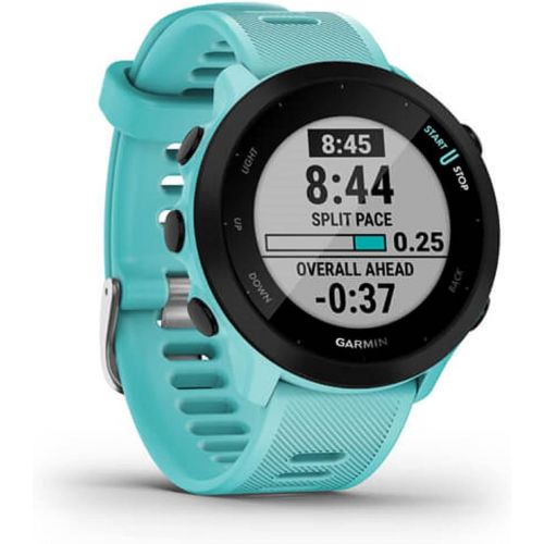 가민 Garmin Forerunner 55, GPS Running Watch with Daily Suggested Workouts, Up to 2 weeks of Battery Life, Aqua