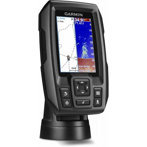 가민 Garmin 010-01550-00 Striker 4 with Transducer, 3.5 GPS Fishfinder with Chirp Traditional Transducer