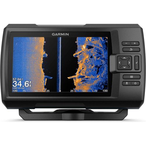 가민 Garmin Striker Vivid 7sv, Easy-to-Use 7-inch Color Fishfinder and Sonar Transducer, Vivid Scanning Sonar Color Palettes (010-02553-00)