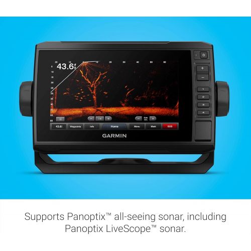 가민 Garmin ECHOMAP UHD 74Cv, 7 Keyed-Assist Touchscreen Chartplotter with U.S. BlueChart G3 and GT24UHD-TM Transducer