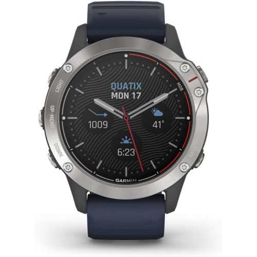 가민 Garmin quatix 6 Multisport Marine Smartwatch, Comprehensive Boat Connectivity,Model Number: 010-02158-90