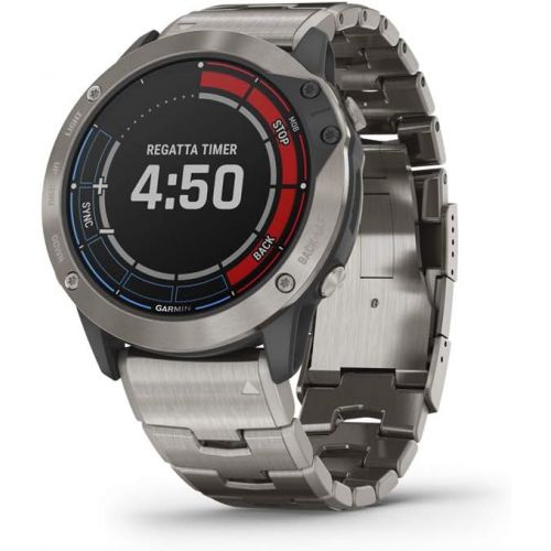 가민 Garmin quatix 6X Multisport Marine Smartwatch, Comprehensive Boat Connectivity (010-02157-30)