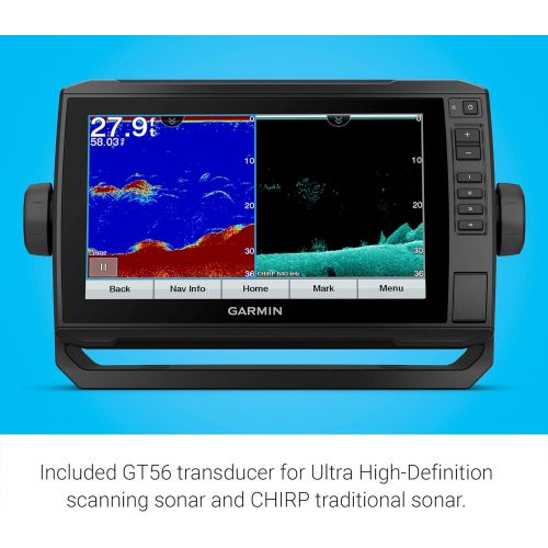 가민 [아마존베스트]Garmin ECHOMAP UHD 94sv with GT56UHD-TM Transducer, 9 Keyed-Assist Touchscreen Chartplotter with U.S. BlueChart G3 and Added High-Def Scanning Sonar (010-02524-01)