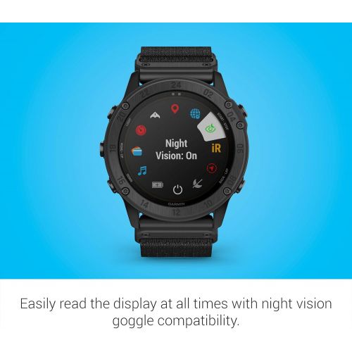 가민 [아마존베스트]Garmin tactix Delta Solar with Ballistics, Solar-Powered Specialized Tactical Watch, Ruggedly Built to Military Standards, Night Vision Compatibility, Black