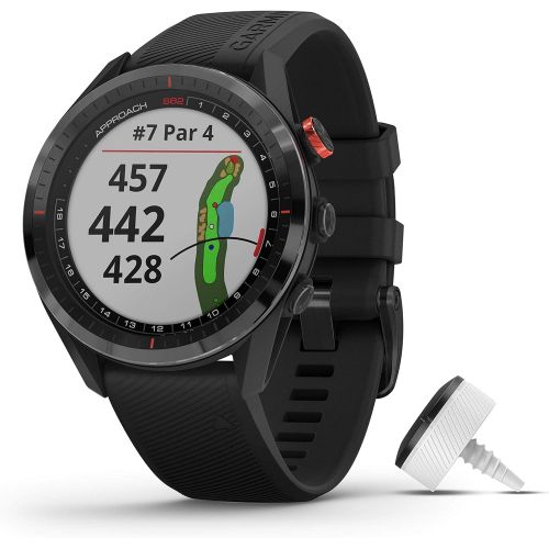 가민 [아마존베스트]Garmin Approach S62 Bundle, Premium Golf GPS Watch with 3 CT10 Club Tracking Sensors, Built-in Virtual Caddie, Mapping and Full Color Screen, Black