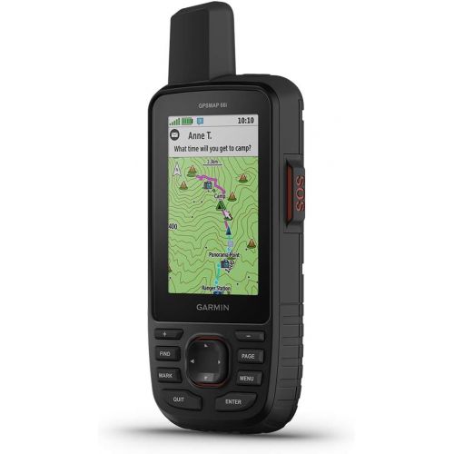 가민 [아마존베스트]Garmin GPSMAP 66i, GPS Handheld and Satellite Communicator, Featuring TopoActive mapping and inReach Technology