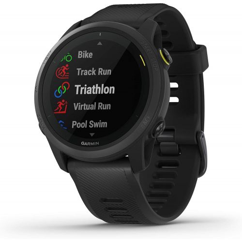 가민 [아마존베스트]Garmin Forerunner 745, GPS Running Watch, Detailed Training Stats and On-Device Workouts, Essential Smartwatch Functions, Black (010-02445-00)