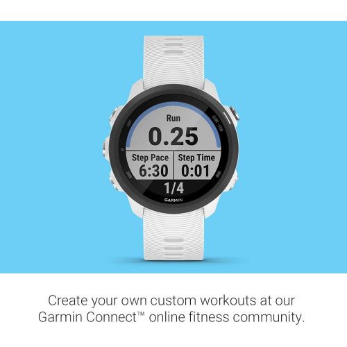 가민 [아마존베스트]Garmin Forerunner 245 Music, GPS Running Smartwatch with Music and Advanced Dynamics, White