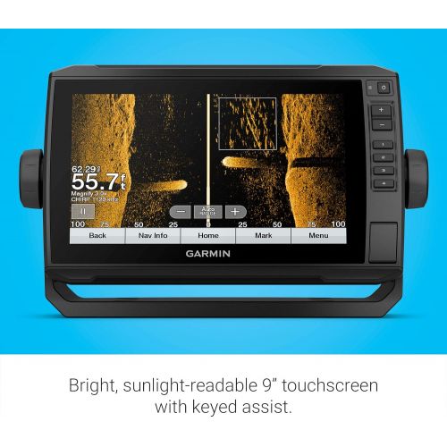 가민 [아마존베스트]Garmin ECHOMAP UHD 93sv, 9 Keyed-Assist Touchscreen Chartplotter with U.S. LakeVu g3 and GT54UHD-TM transducer