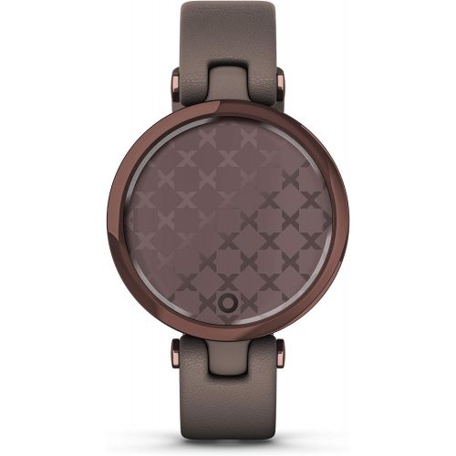 가민 [아마존베스트]Garmin Lily, Small GPS Smartwatch with Touchscreen and Patterned Lens, Dark Bronze