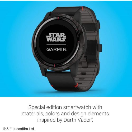 가민 [아마존베스트]Garmin Legacy Saga Series, Star Wars Darth Vader Inspired Premium Smartwatch, Includes a Darth Vader Inspired App Experience, 45mm, 010-02174-51