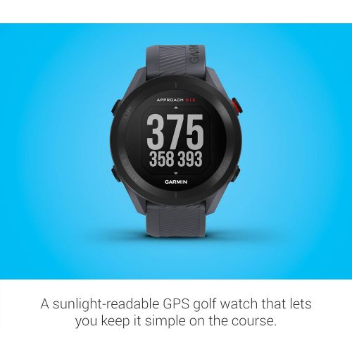 가민 Garmin Approach S12, Easy-to-Use GPS Golf Watch, 42k+ Preloaded Courses, Granite Blue, 010-02472-01