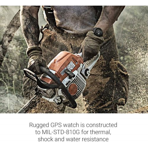 가민 Garmin 010-02064-01 Instinct, Rugged Outdoor Watch with GPS, Features Glonass and Galileo, Heart Rate Monitoring and 3-Axis Compass, Tundra