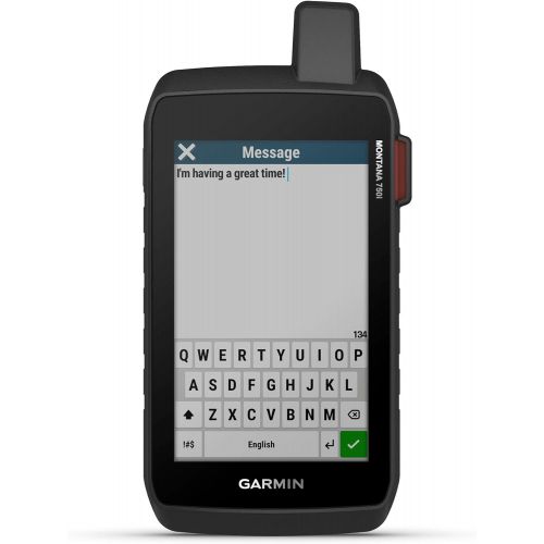 가민 Garmin Montana 750i, Rugged GPS Handheld with Built-in inReach Satellite Technology and 8-megapixel Camera, Glove-Friendly 5 Color Touchsreen (010-02347-00)