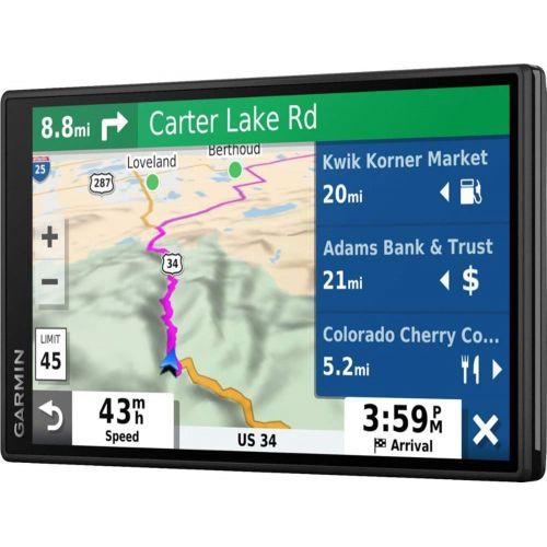 가민 Garmin DriveSmart 55 & Traffic 5.5 Display GPS Navigator with Case and Mount Bundle