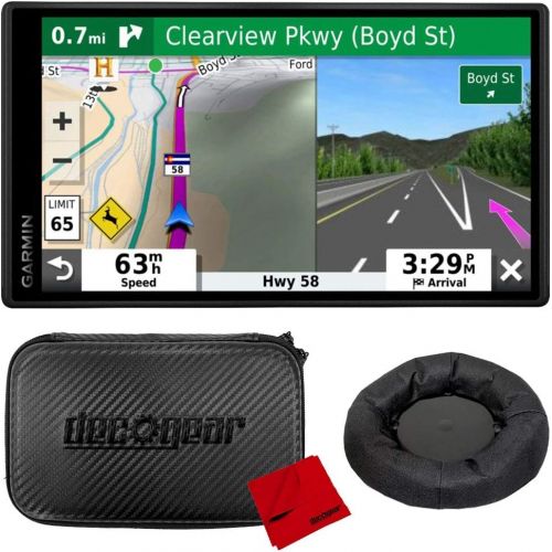 가민 Garmin DriveSmart 55 & Traffic 5.5 Display GPS Navigator with Case and Mount Bundle