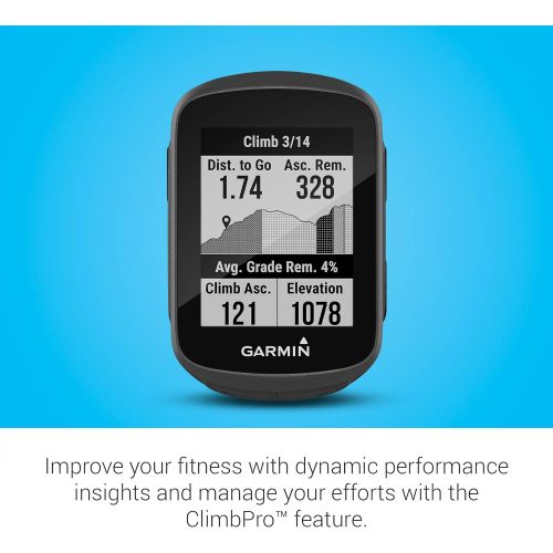 가민 Garmin Edge 130 Plus, GPS Cycling/Bike Computer, Download Structure Workouts, ClimbPro Pacing Guidance and More (010-02385-00)