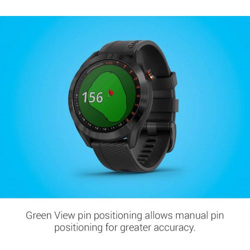 가민 Garmin Approach S40, Stylish GPS Golf Smartwatch, Lightweight with Touchscreen Display, Black