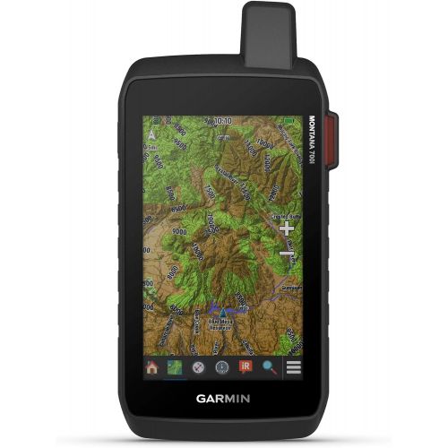 가민 Garmin Montana 700i, Rugged GPS Handheld with Built-in inReach Satellite Technology, Glove-Friendly 5 Color Touchscreen