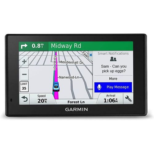 가민 Garmin DriveSmart 51 NA LMT-S Vent Mount Bundle (010-01680-02) with Lifetime Maps/Traffic, Live Parking, Bluetooth,WiFi, Smart Notifications, Voice Activation, Driver Alerts